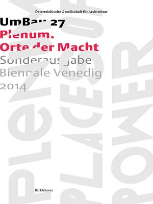 cover image of Plenum – Orte der Macht